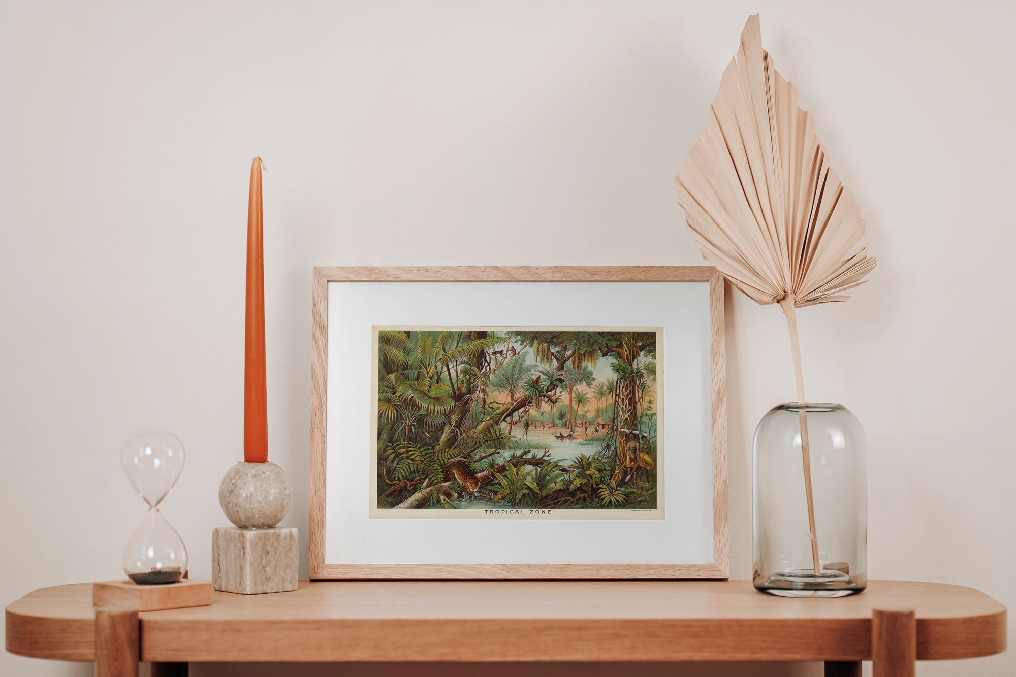 A framed print of the Tropical zone